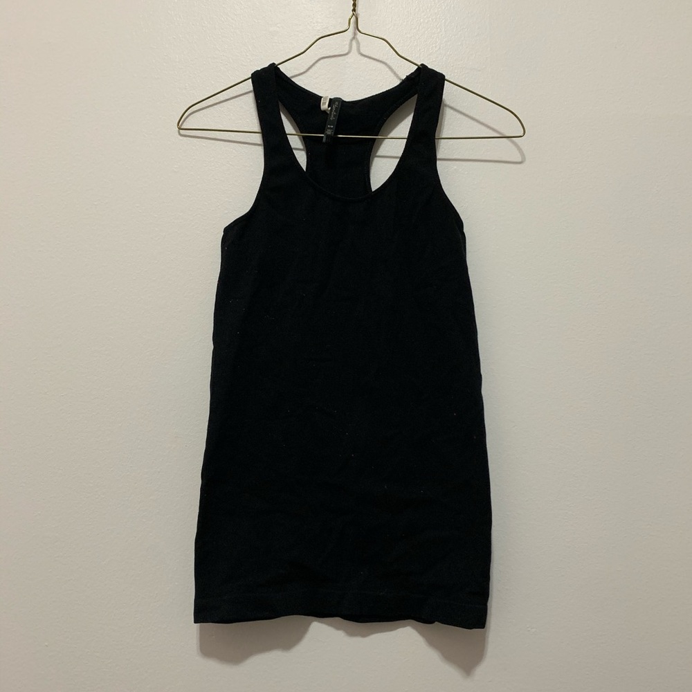 Black tank top